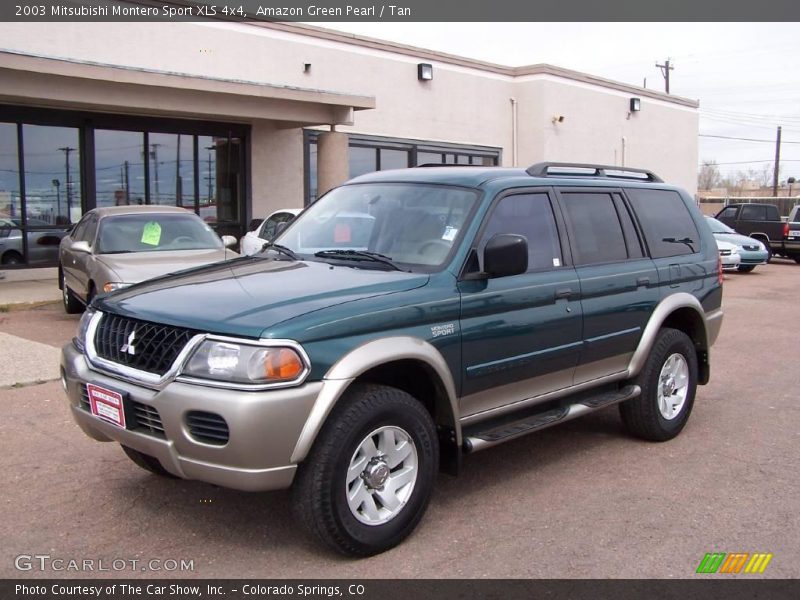 Amazon Green Pearl / Tan 2003 Mitsubishi Montero Sport XLS 4x4