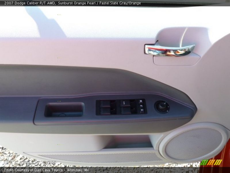 Sunburst Orange Pearl / Pastel Slate Gray/Orange 2007 Dodge Caliber R/T AWD