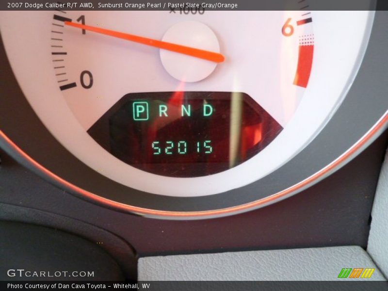 Sunburst Orange Pearl / Pastel Slate Gray/Orange 2007 Dodge Caliber R/T AWD