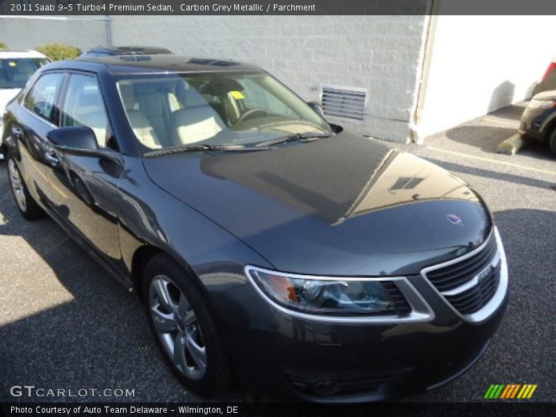 Carbon Grey Metallic / Parchment 2011 Saab 9-5 Turbo4 Premium Sedan