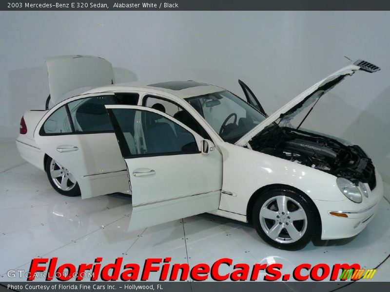 Alabaster White / Black 2003 Mercedes-Benz E 320 Sedan