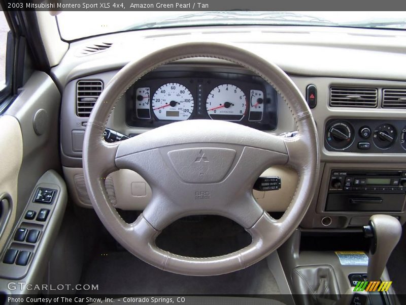 Amazon Green Pearl / Tan 2003 Mitsubishi Montero Sport XLS 4x4