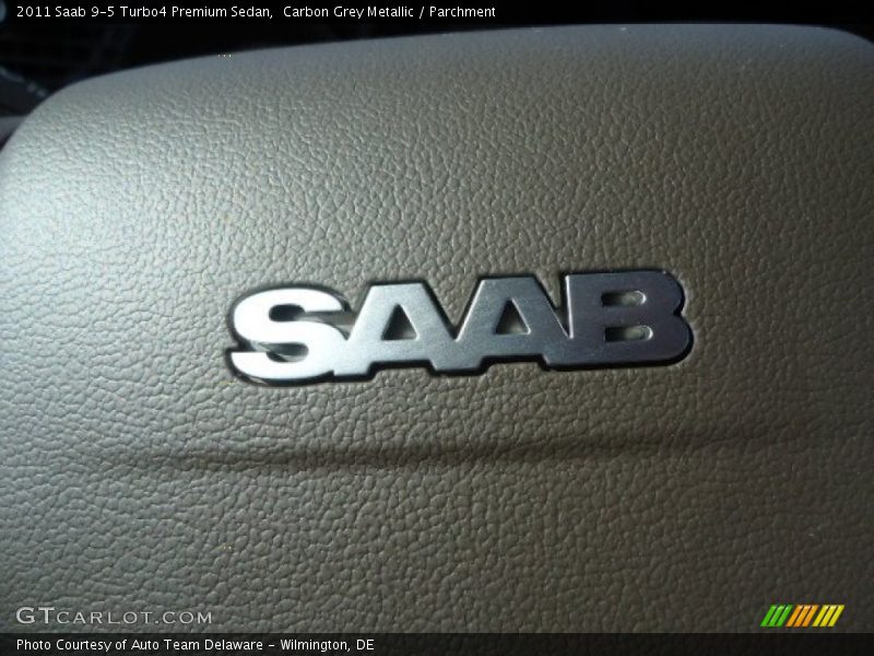Carbon Grey Metallic / Parchment 2011 Saab 9-5 Turbo4 Premium Sedan