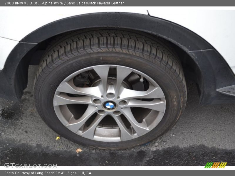 Alpine White / Sand Beige/Black Nevada Leather 2008 BMW X3 3.0si