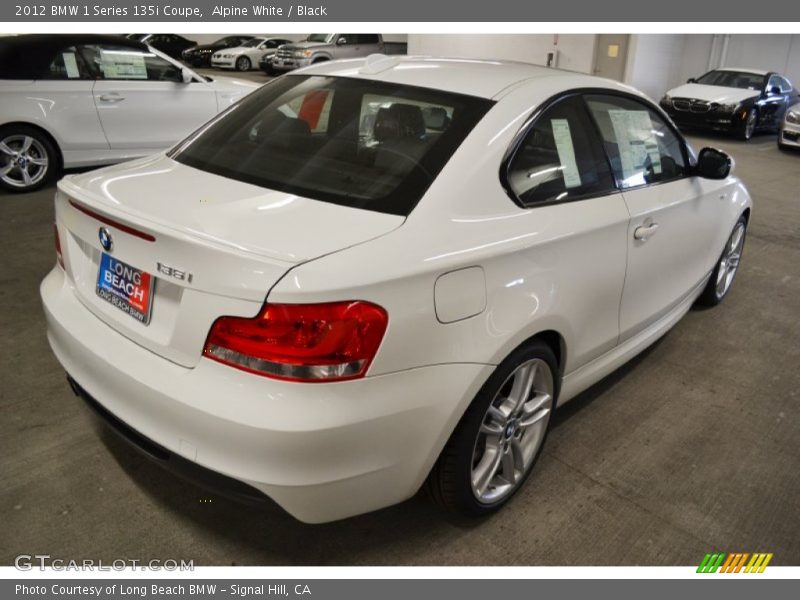 Alpine White / Black 2012 BMW 1 Series 135i Coupe