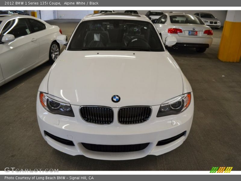 Alpine White / Black 2012 BMW 1 Series 135i Coupe