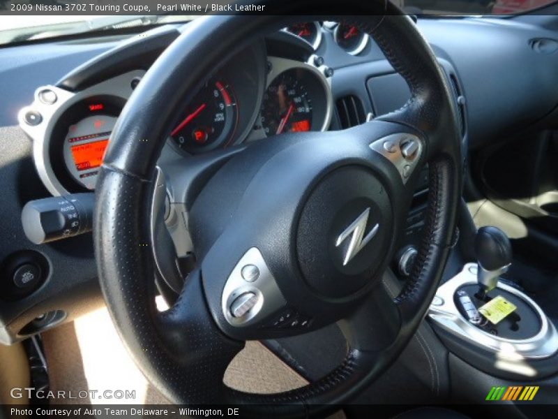 Pearl White / Black Leather 2009 Nissan 370Z Touring Coupe