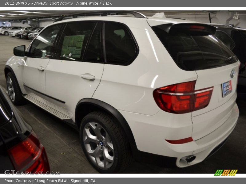 Alpine White / Black 2012 BMW X5 xDrive35i Sport Activity