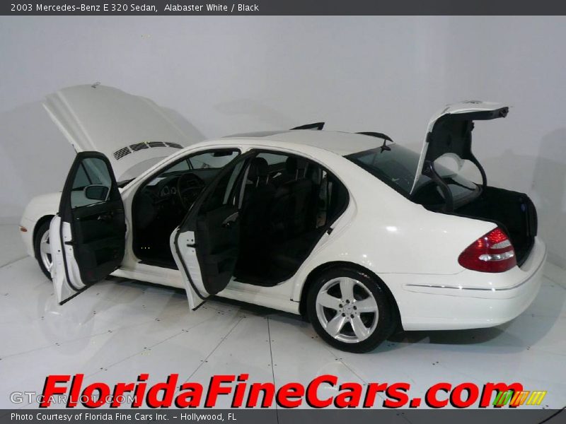 Alabaster White / Black 2003 Mercedes-Benz E 320 Sedan