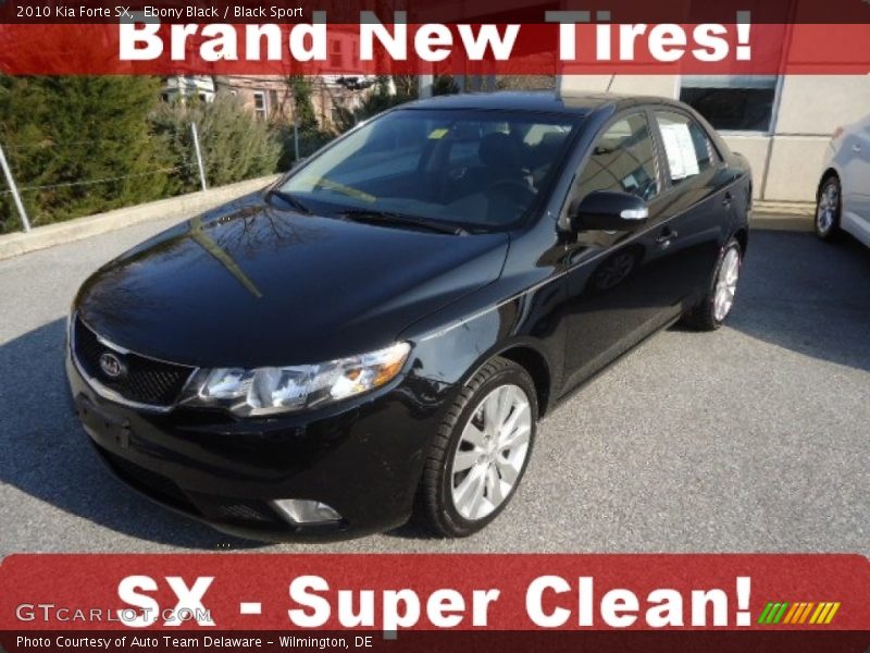 Ebony Black / Black Sport 2010 Kia Forte SX