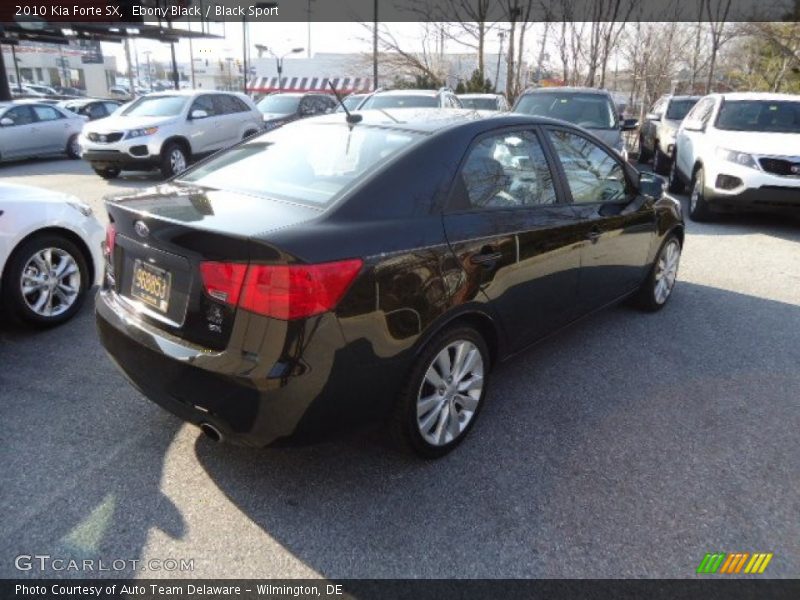 Ebony Black / Black Sport 2010 Kia Forte SX