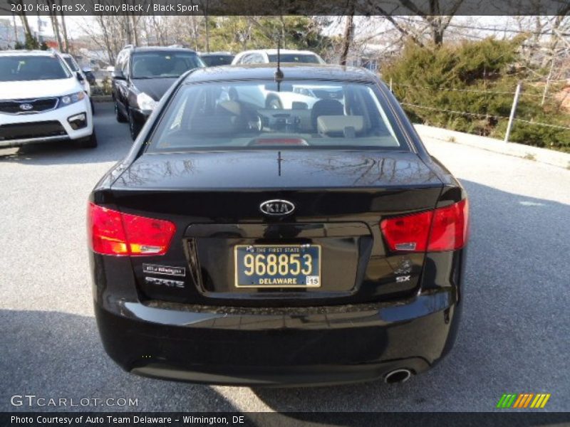 Ebony Black / Black Sport 2010 Kia Forte SX