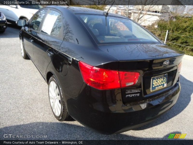 Ebony Black / Black Sport 2010 Kia Forte SX