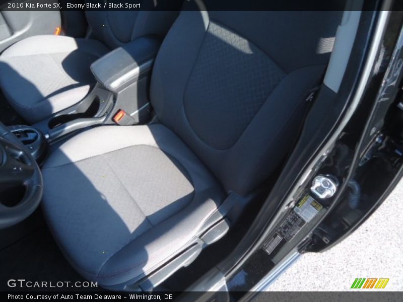 Ebony Black / Black Sport 2010 Kia Forte SX