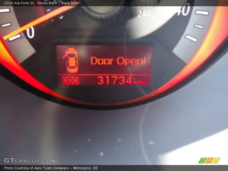 Ebony Black / Black Sport 2010 Kia Forte SX