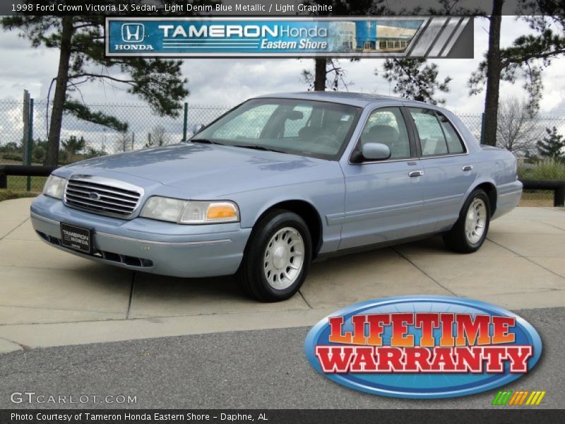 Light Denim Blue Metallic / Light Graphite 1998 Ford Crown Victoria LX Sedan