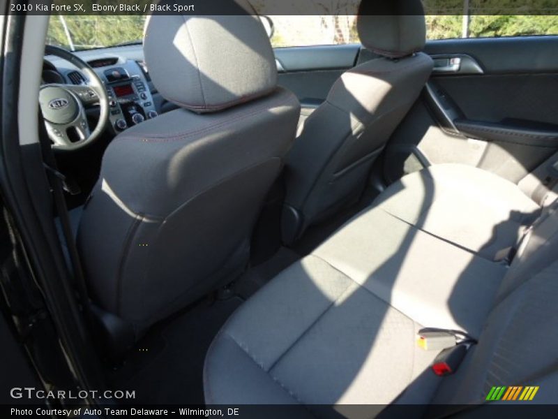 Ebony Black / Black Sport 2010 Kia Forte SX