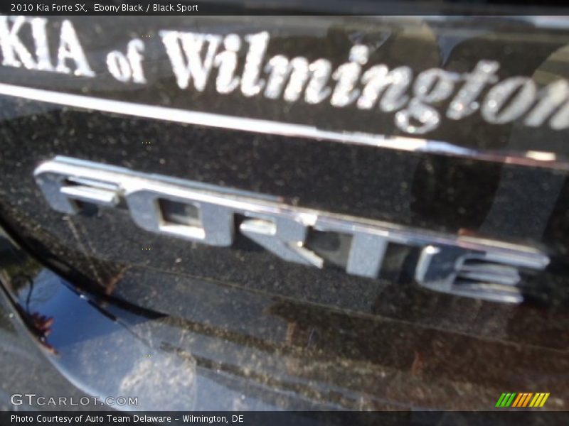 Ebony Black / Black Sport 2010 Kia Forte SX