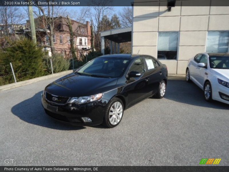 Ebony Black / Black Sport 2010 Kia Forte SX