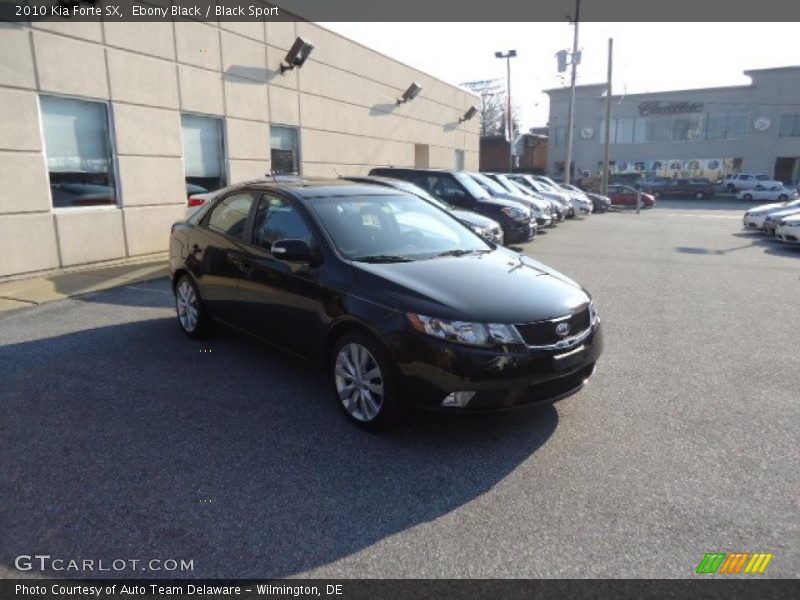 Ebony Black / Black Sport 2010 Kia Forte SX