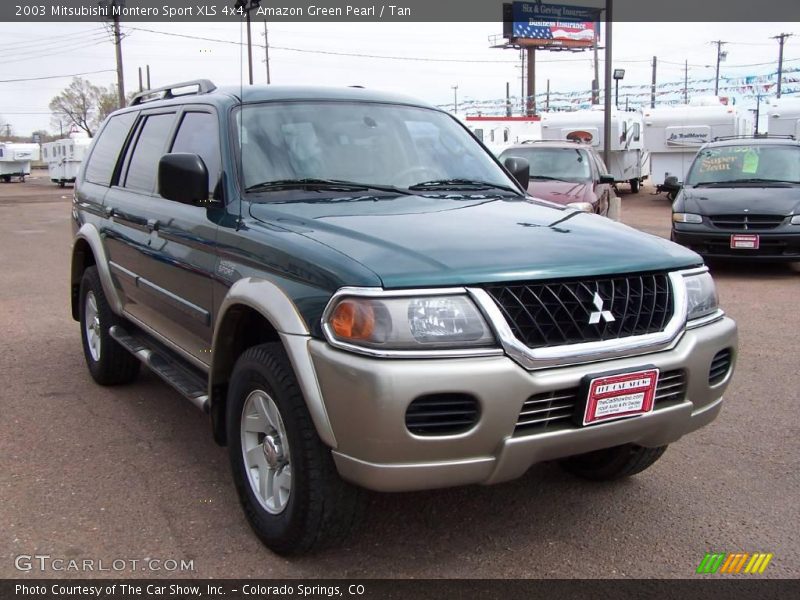 Amazon Green Pearl / Tan 2003 Mitsubishi Montero Sport XLS 4x4