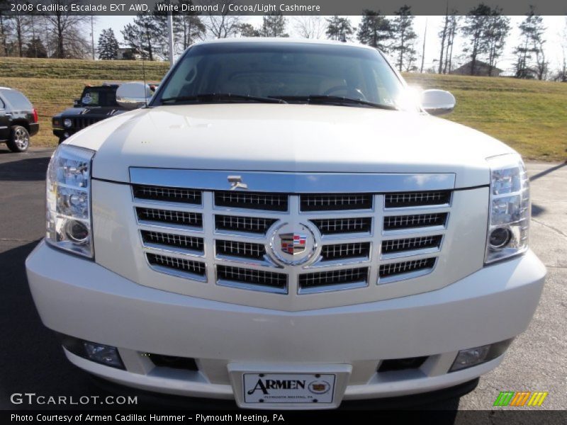 White Diamond / Cocoa/Light Cashmere 2008 Cadillac Escalade EXT AWD