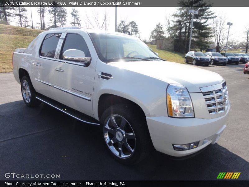 White Diamond / Cocoa/Light Cashmere 2008 Cadillac Escalade EXT AWD