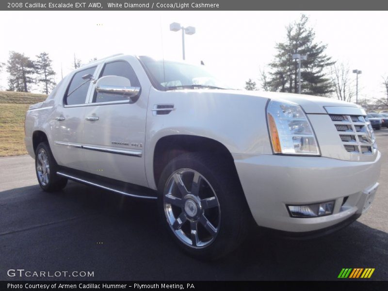 White Diamond / Cocoa/Light Cashmere 2008 Cadillac Escalade EXT AWD