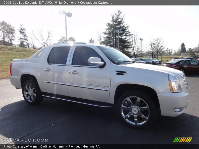 White Diamond / Cocoa/Light Cashmere 2008 Cadillac Escalade EXT AWD