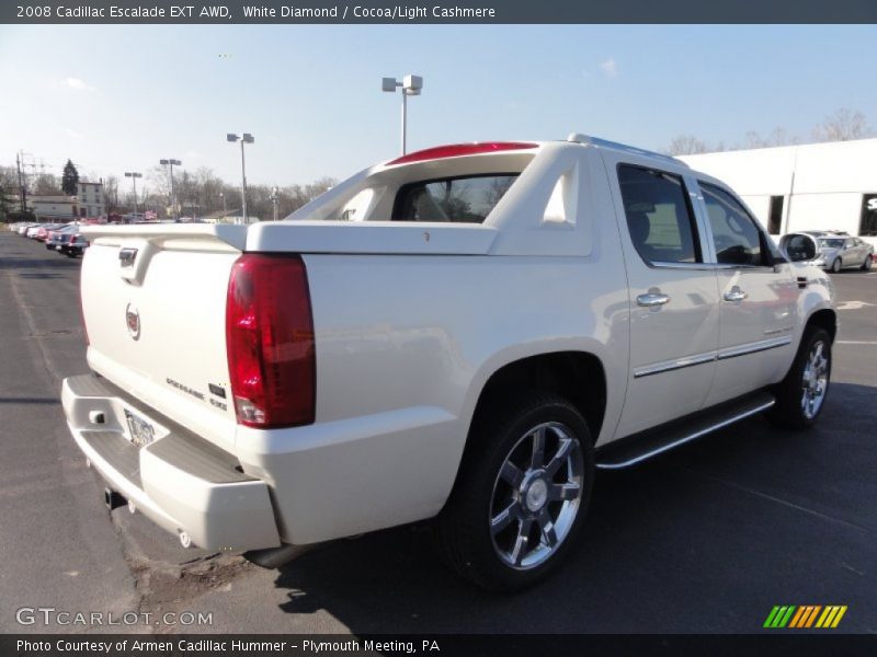 White Diamond / Cocoa/Light Cashmere 2008 Cadillac Escalade EXT AWD