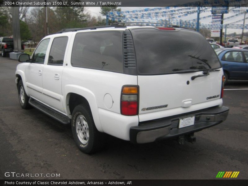 Summit White / Tan/Neutral 2004 Chevrolet Suburban 1500 LT