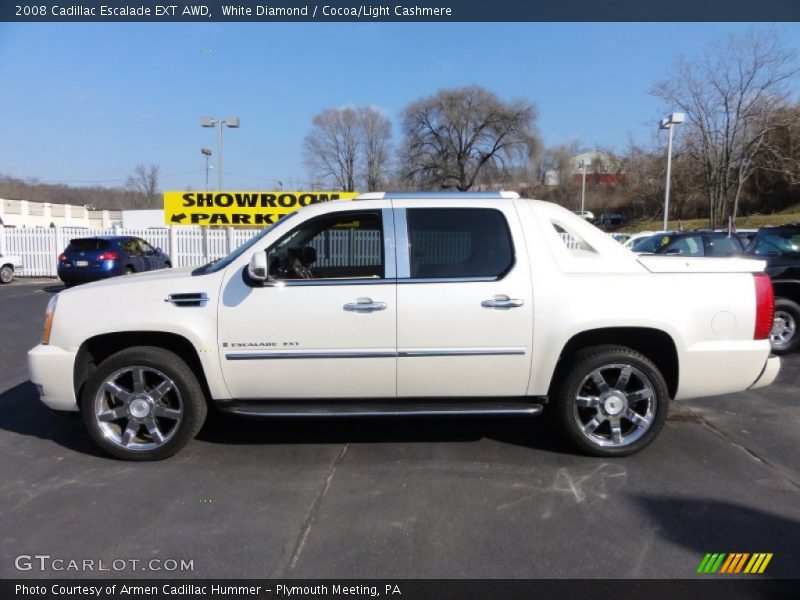 White Diamond / Cocoa/Light Cashmere 2008 Cadillac Escalade EXT AWD