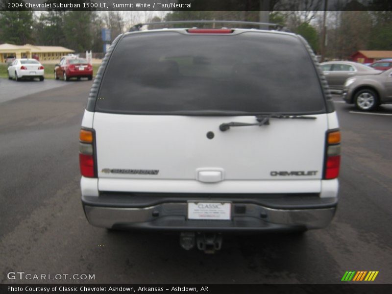 Summit White / Tan/Neutral 2004 Chevrolet Suburban 1500 LT