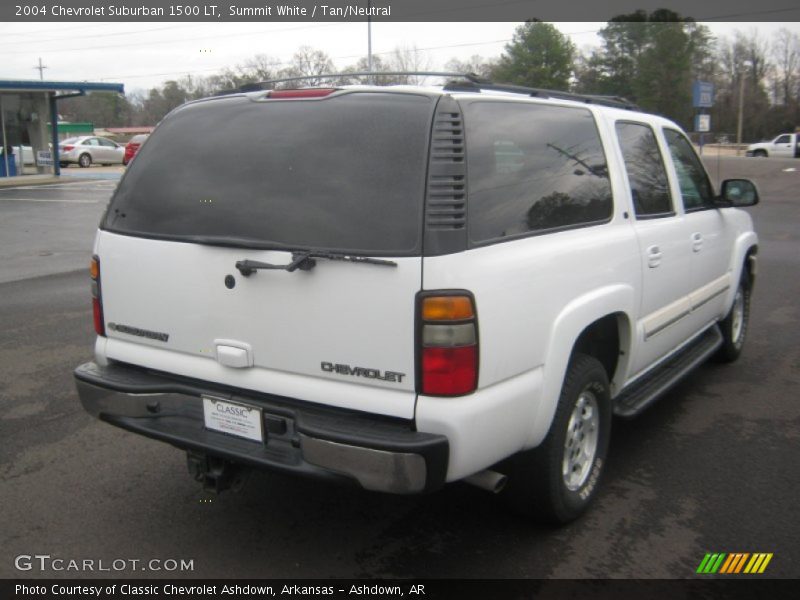 Summit White / Tan/Neutral 2004 Chevrolet Suburban 1500 LT