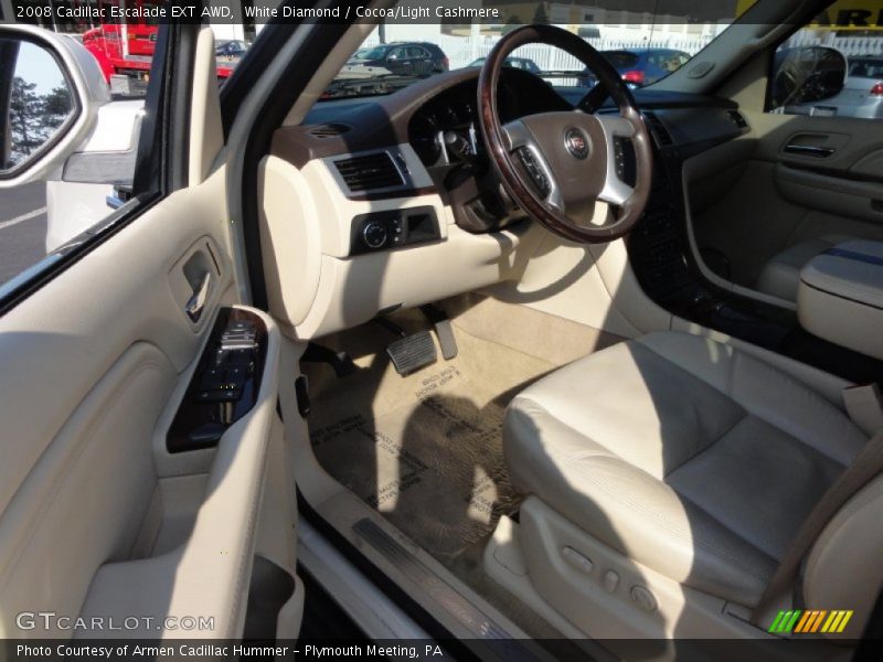 White Diamond / Cocoa/Light Cashmere 2008 Cadillac Escalade EXT AWD