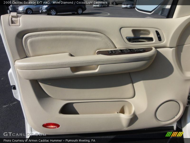 White Diamond / Cocoa/Light Cashmere 2008 Cadillac Escalade EXT AWD
