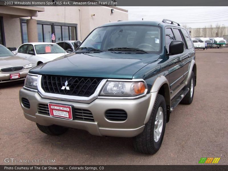 Amazon Green Pearl / Tan 2003 Mitsubishi Montero Sport XLS 4x4