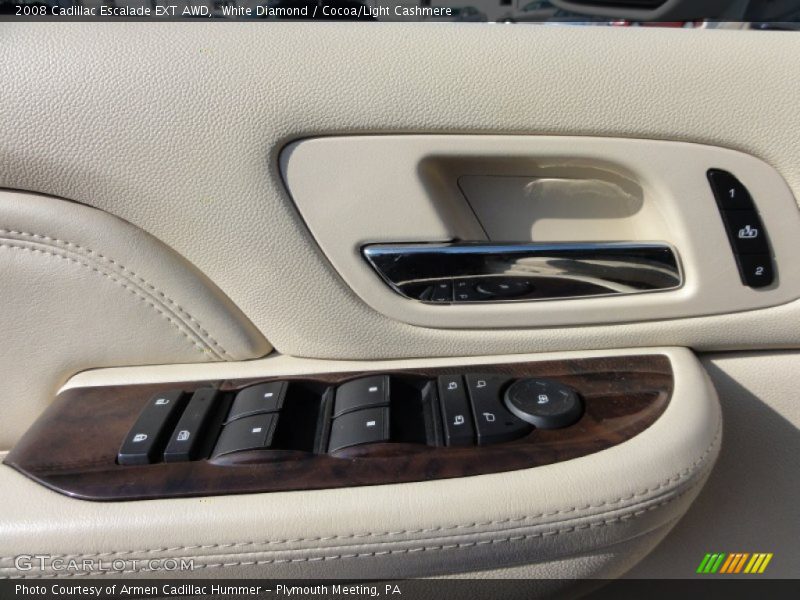 White Diamond / Cocoa/Light Cashmere 2008 Cadillac Escalade EXT AWD