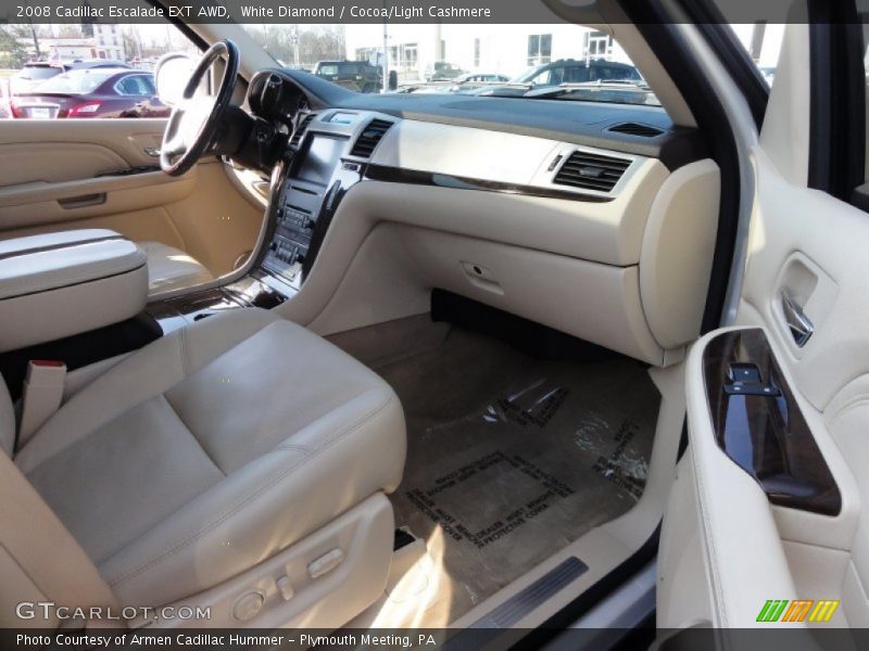 White Diamond / Cocoa/Light Cashmere 2008 Cadillac Escalade EXT AWD