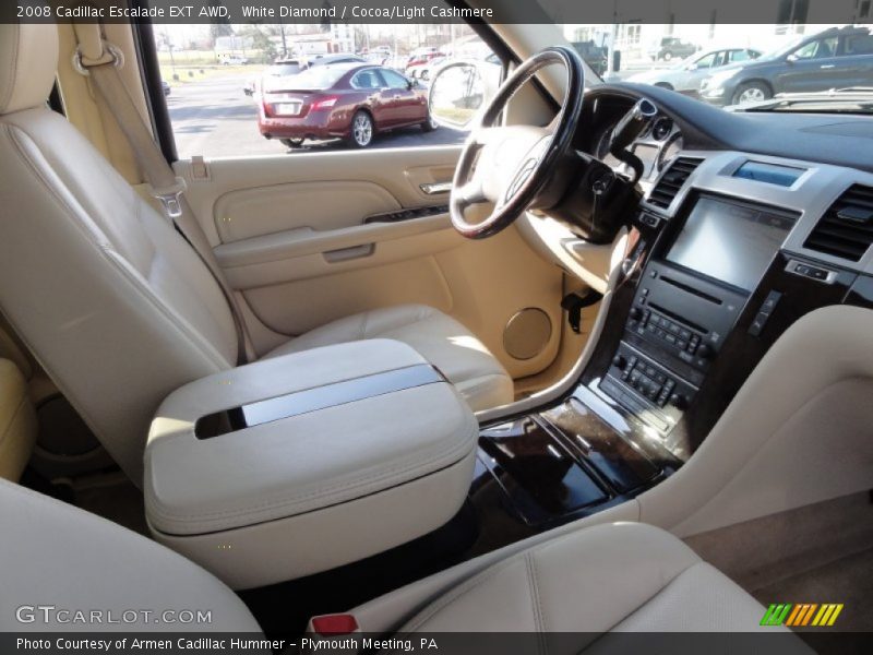 White Diamond / Cocoa/Light Cashmere 2008 Cadillac Escalade EXT AWD