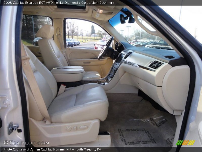 White Diamond / Cocoa/Light Cashmere 2008 Cadillac Escalade EXT AWD