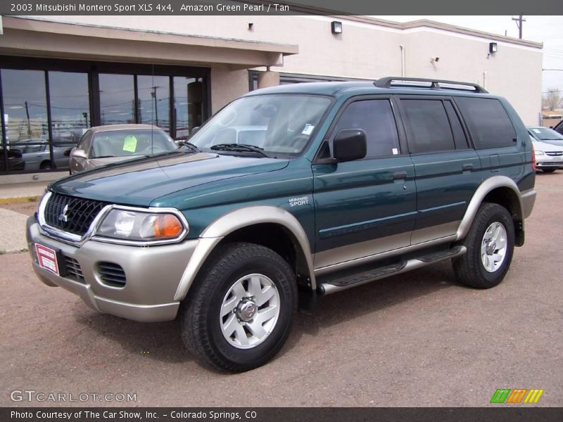 Amazon Green Pearl / Tan 2003 Mitsubishi Montero Sport XLS 4x4