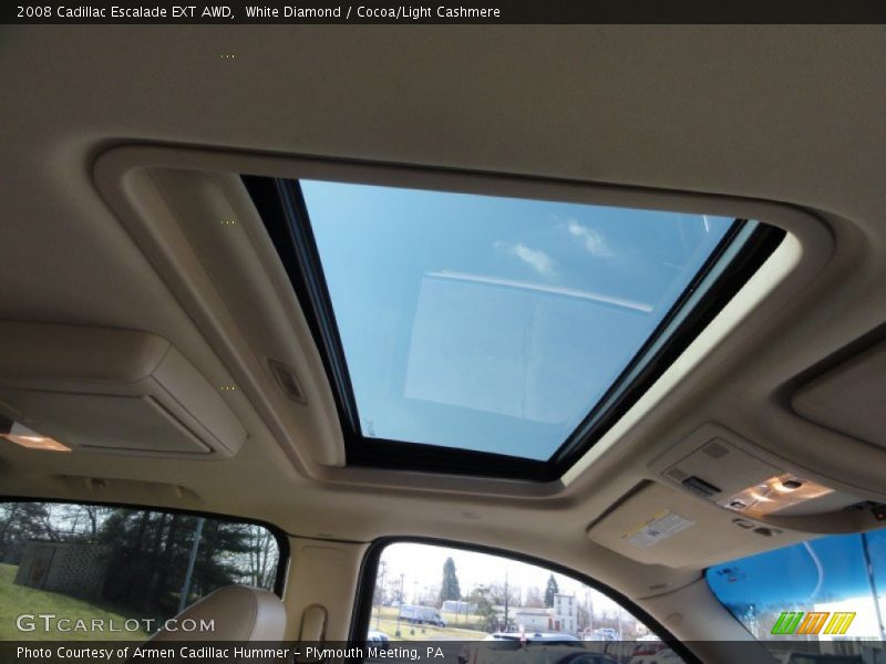 White Diamond / Cocoa/Light Cashmere 2008 Cadillac Escalade EXT AWD