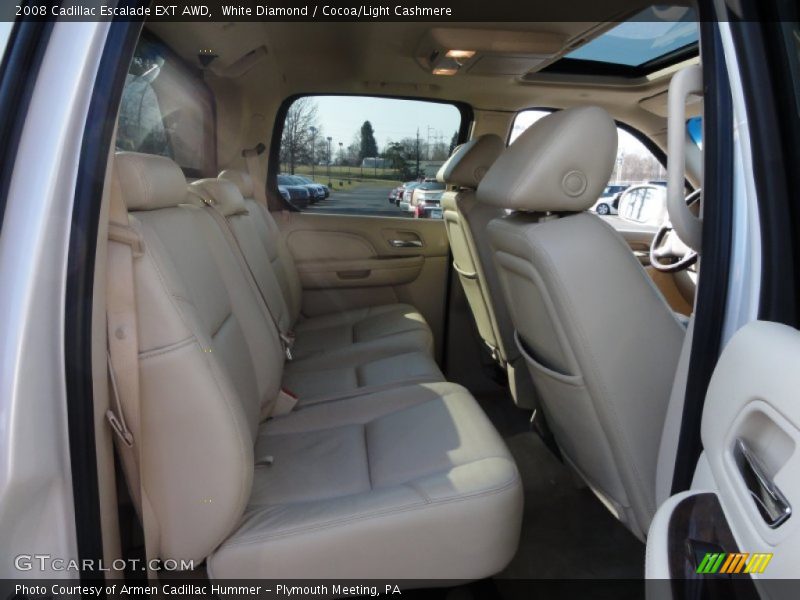 White Diamond / Cocoa/Light Cashmere 2008 Cadillac Escalade EXT AWD