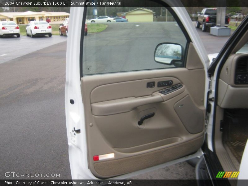 Summit White / Tan/Neutral 2004 Chevrolet Suburban 1500 LT