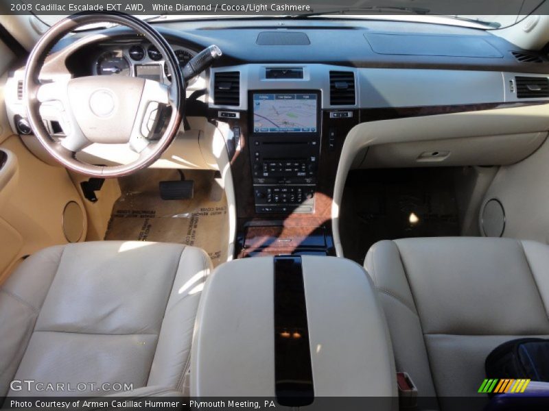 White Diamond / Cocoa/Light Cashmere 2008 Cadillac Escalade EXT AWD