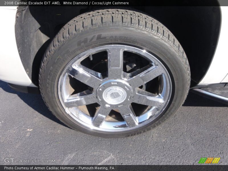 White Diamond / Cocoa/Light Cashmere 2008 Cadillac Escalade EXT AWD