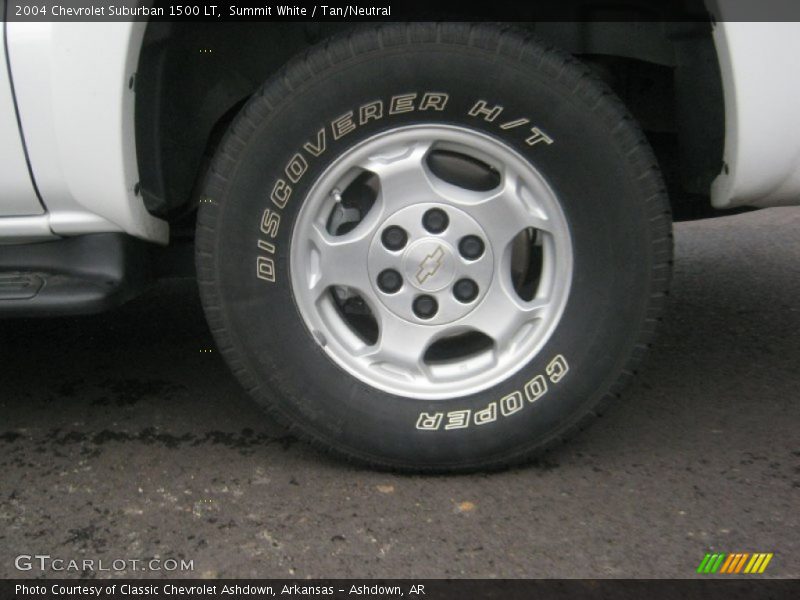 Summit White / Tan/Neutral 2004 Chevrolet Suburban 1500 LT