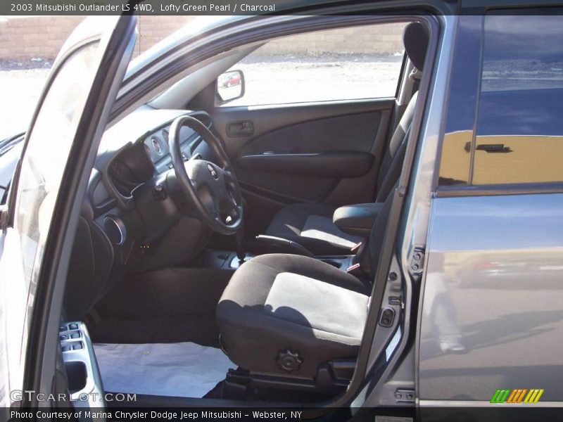 Lofty Green Pearl / Charcoal 2003 Mitsubishi Outlander LS 4WD