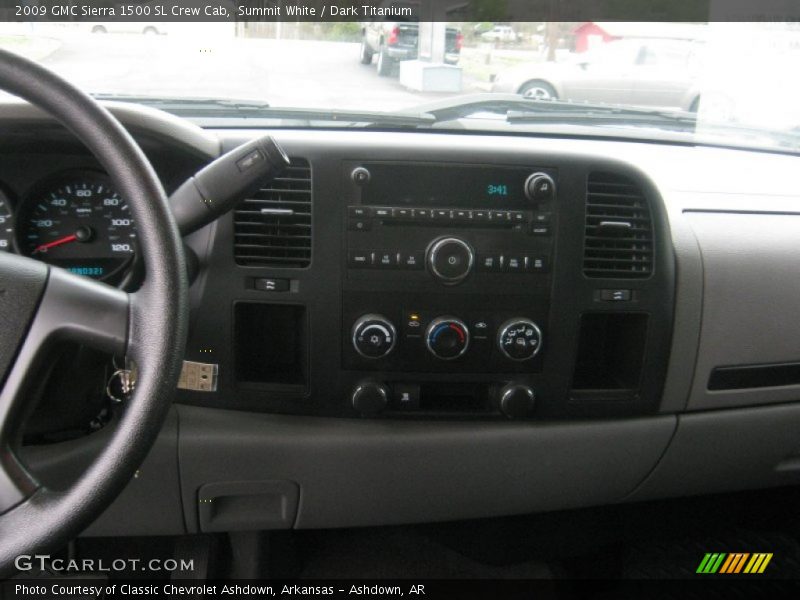 Summit White / Dark Titanium 2009 GMC Sierra 1500 SL Crew Cab